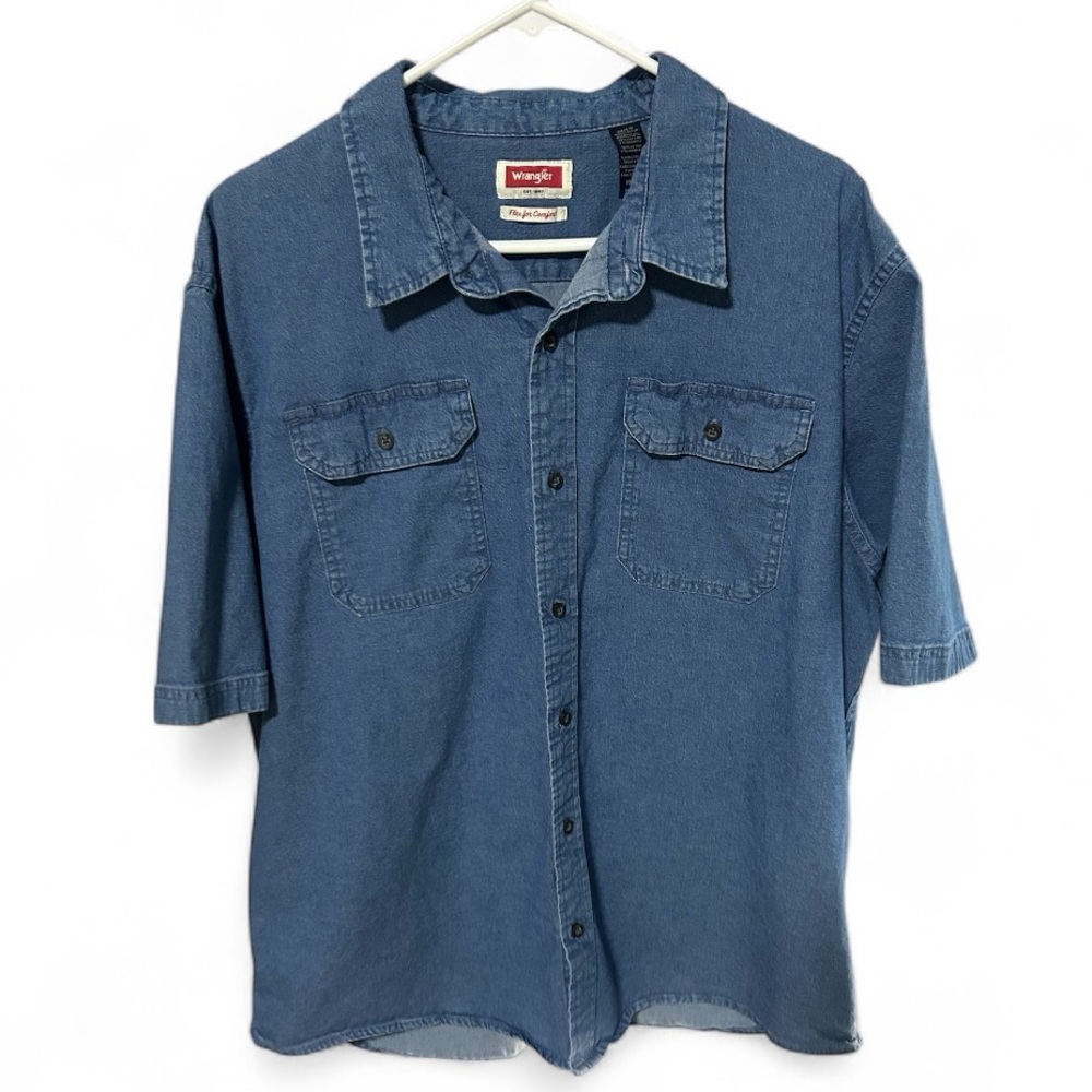 Wrangler Blue Denim Men's Shirt